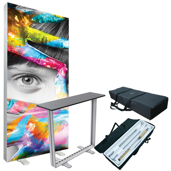 attract attention with a backlit display stand
