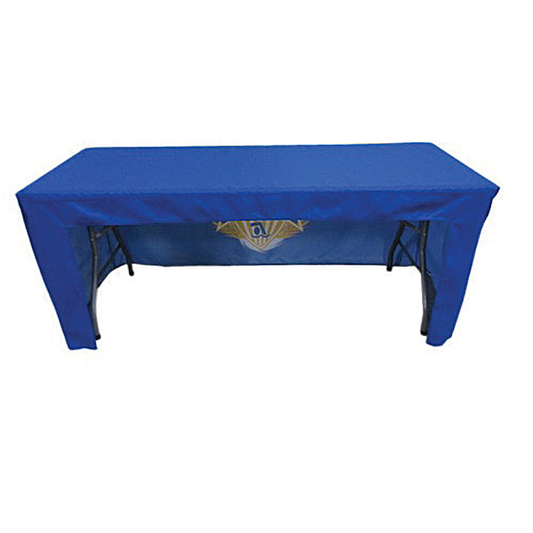 Fitted tablecloth covers – open